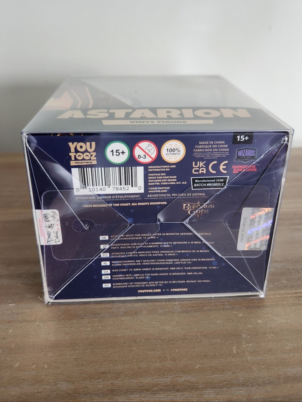 Youtooz Baldur's Gate 3 Astarion Vinyl Figure New Sealed w Protective Sleeve 5.2 - Picture 6 of 11
